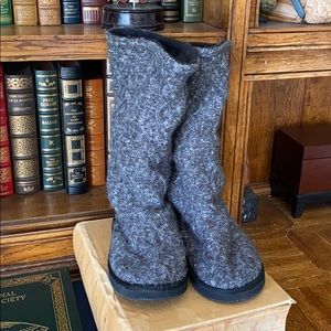 Muk Luk woven calf-height boots